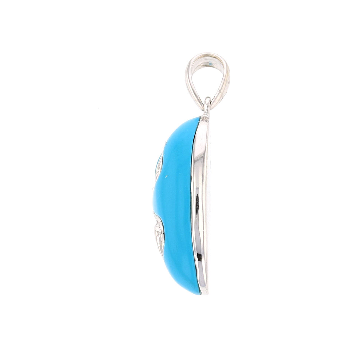 Turquoise & Diamond Pendant