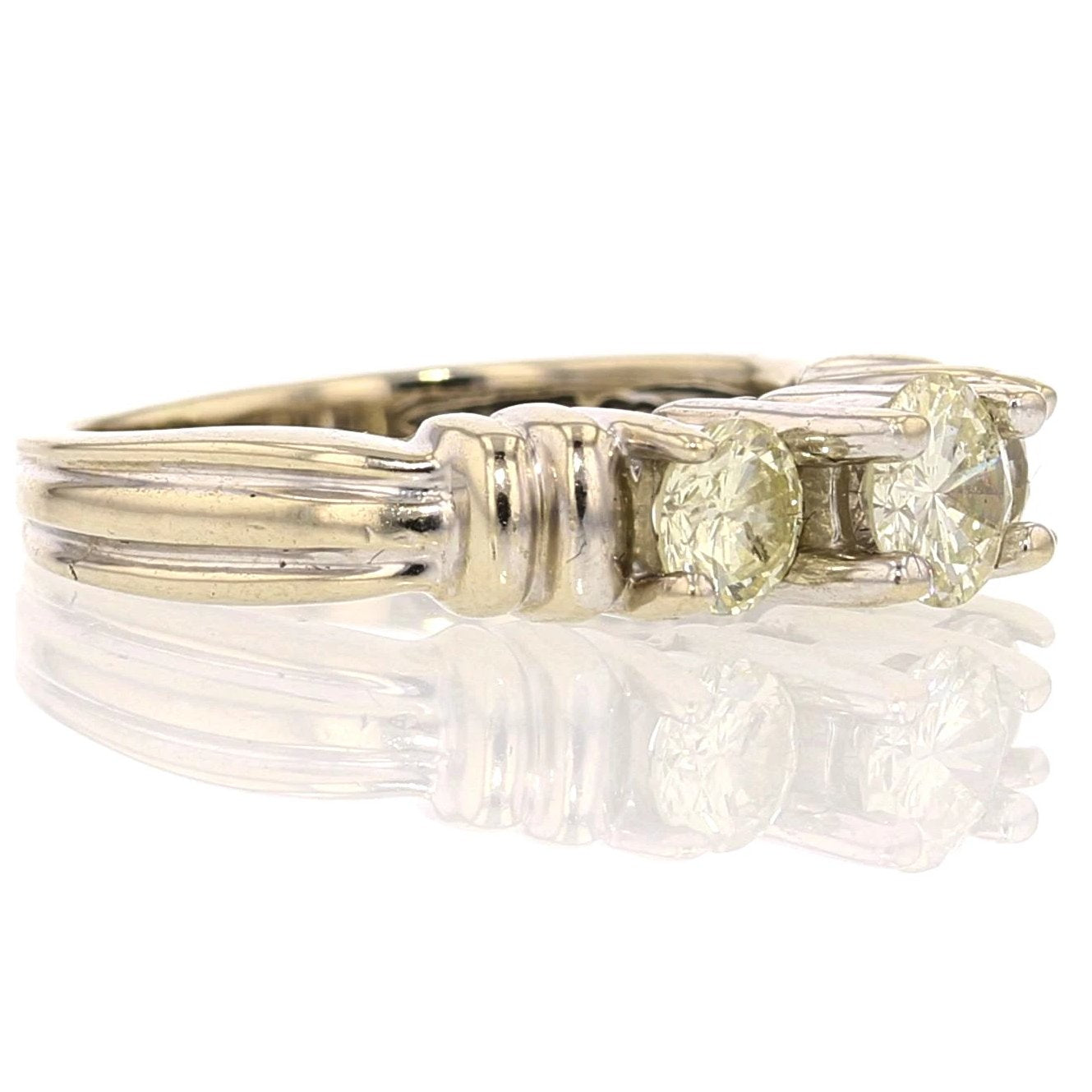 14K White Gold Diamond Engagement/Bridal Ring - David's Antiques & Jewelry