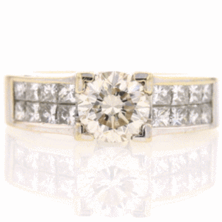 Diamond Ring and Band in 14K White Gold