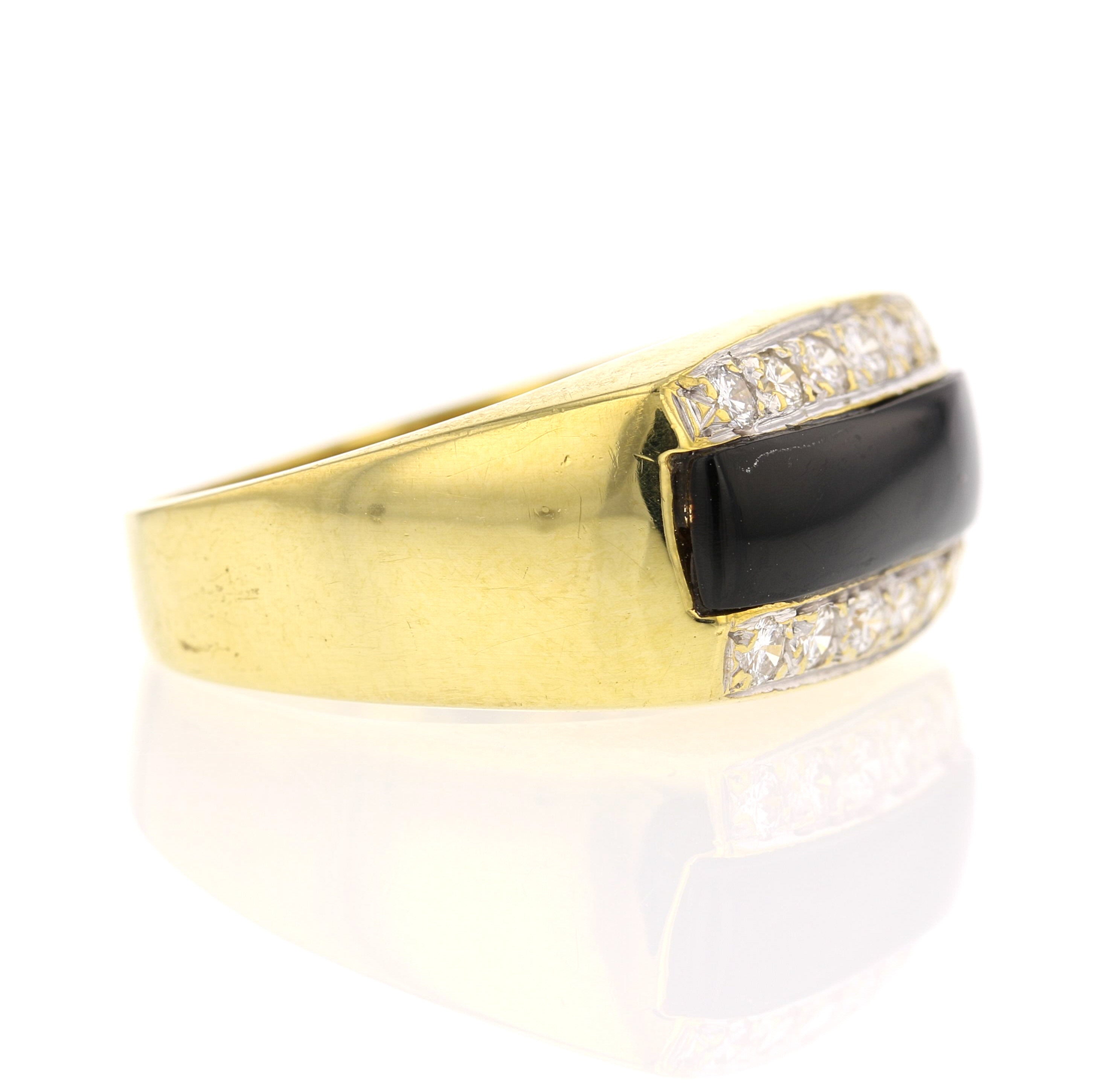 Onyx & Diamond Ring - David's Antiques & Jewelry