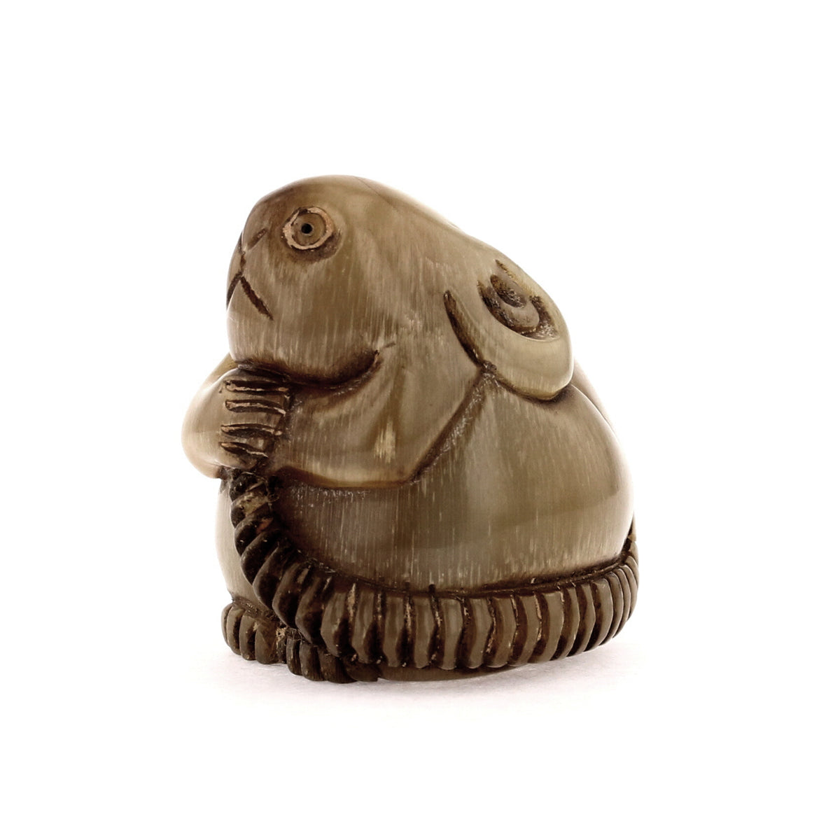 1950s Rhino Horn Carving: The Curious Mouse