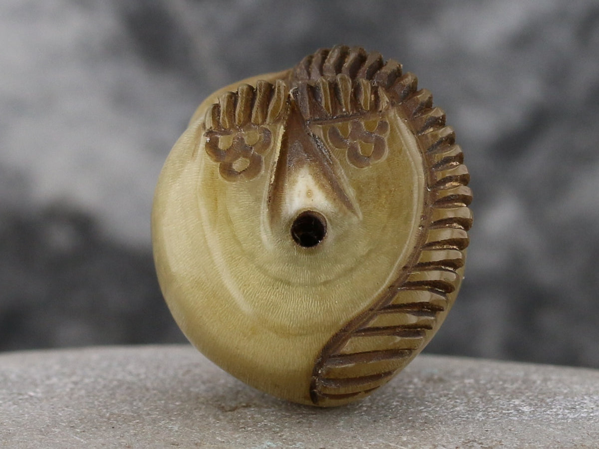 1950s Rhino Horn Carving: The Curious Mouse