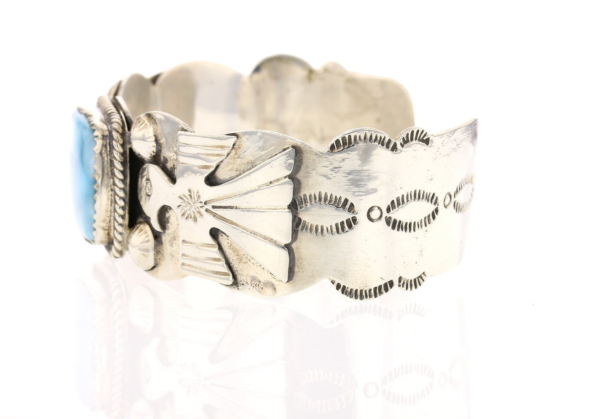 Larimar Navajo Bird Cuff Bracelet