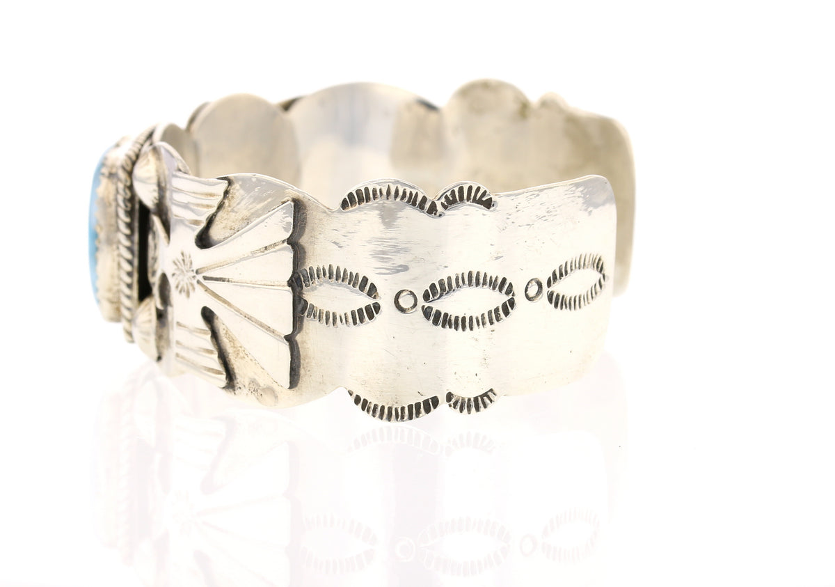 Larimar Navajo Bird Cuff Bracelet