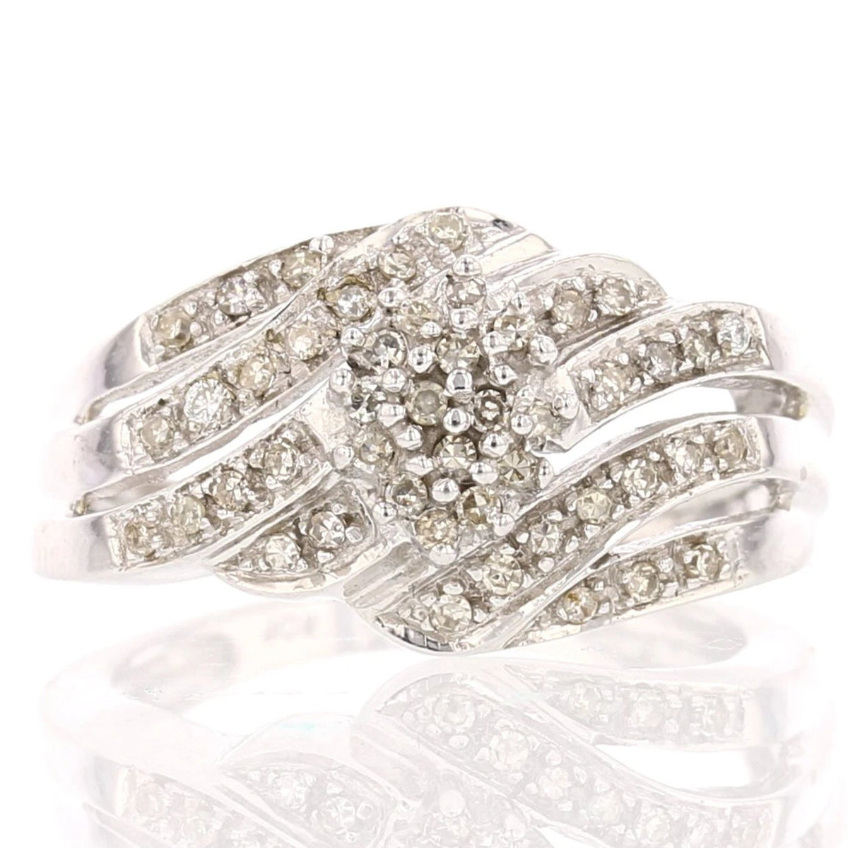 Cluster Diamond Bridal Ring