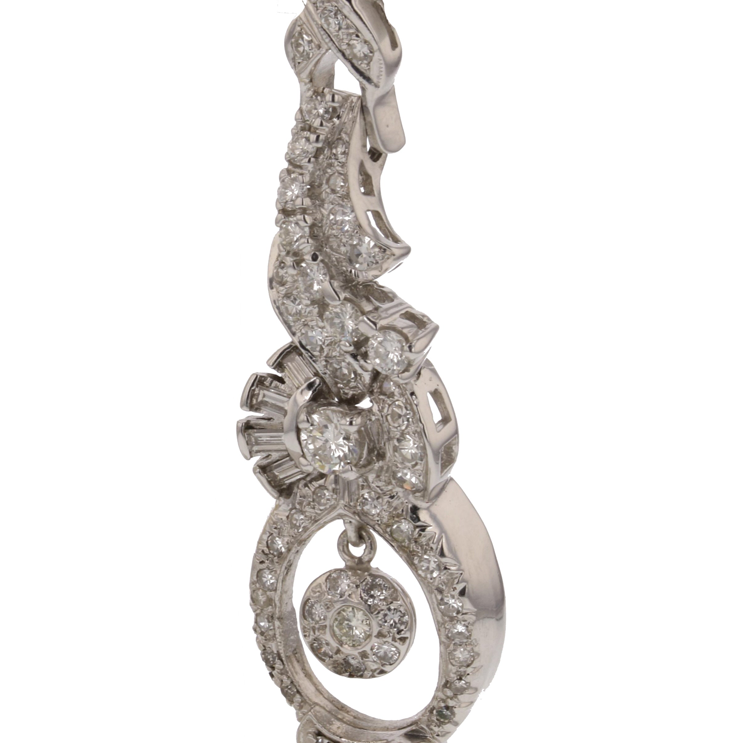 Back view of an earring