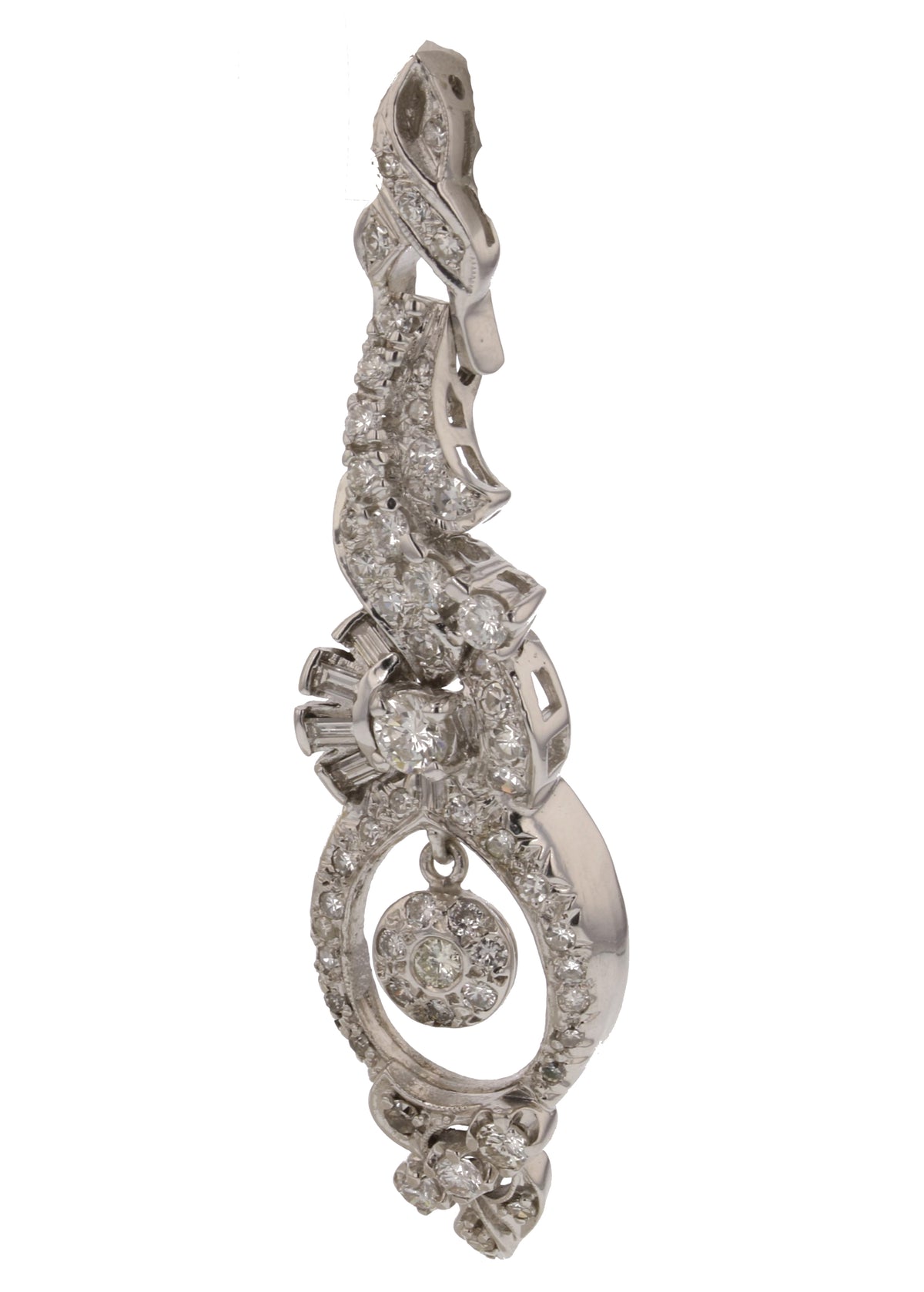 Back view of an earring