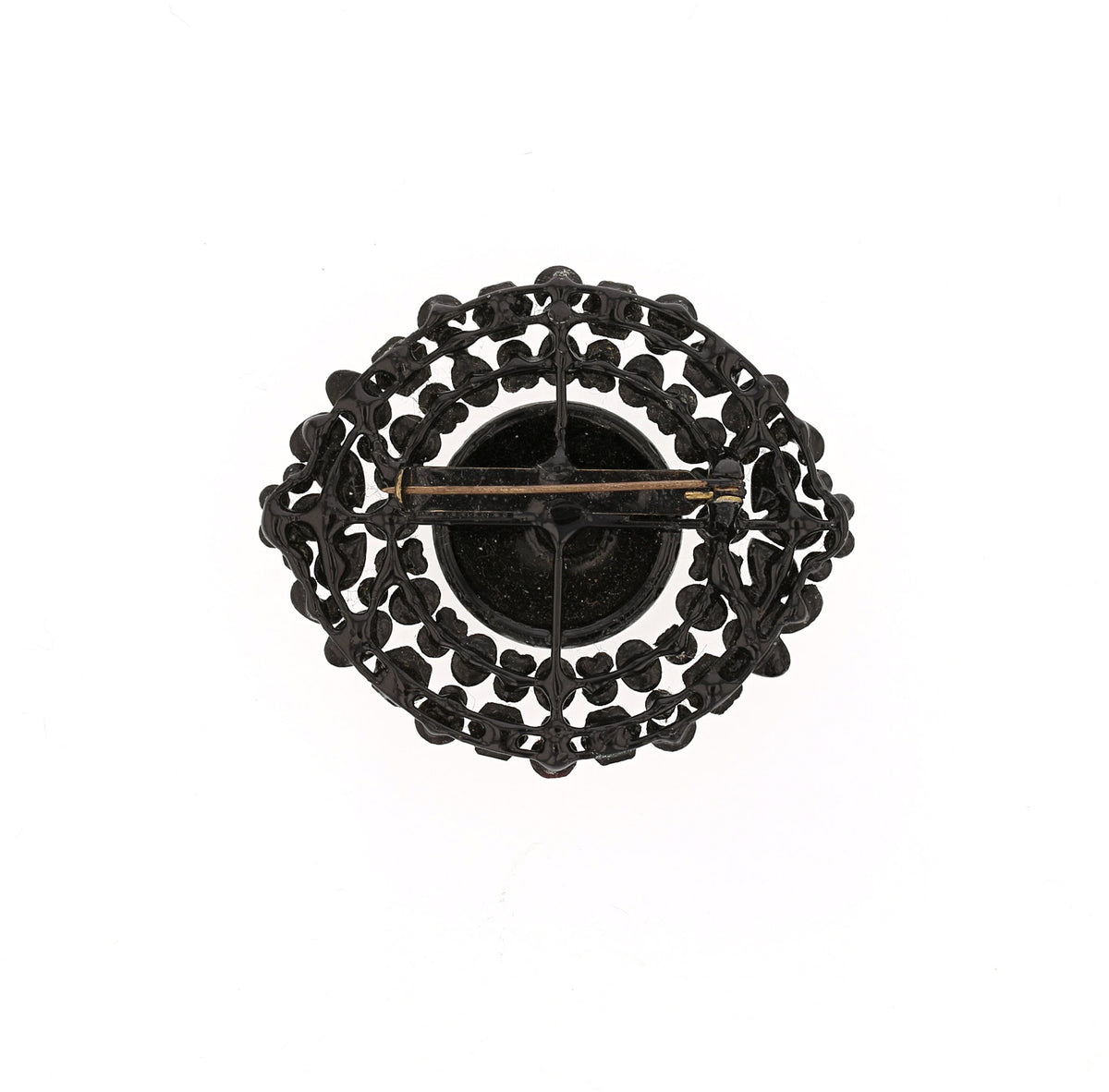 Antique Victorian French Jet Brooch - David's Antiques & Jewelry