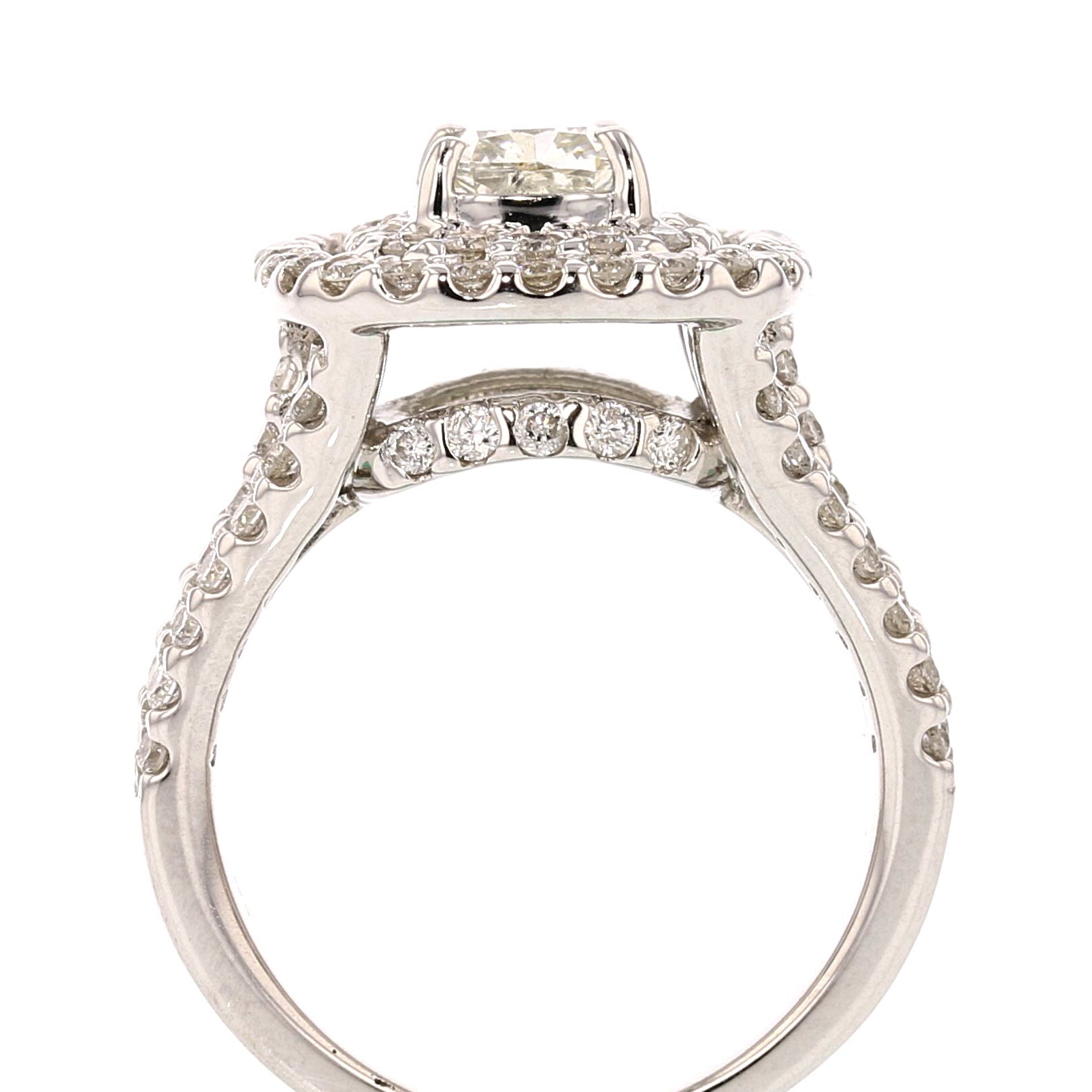 Diamond Cushion Ring in GIA Graded - David's Antiques & Jewelry