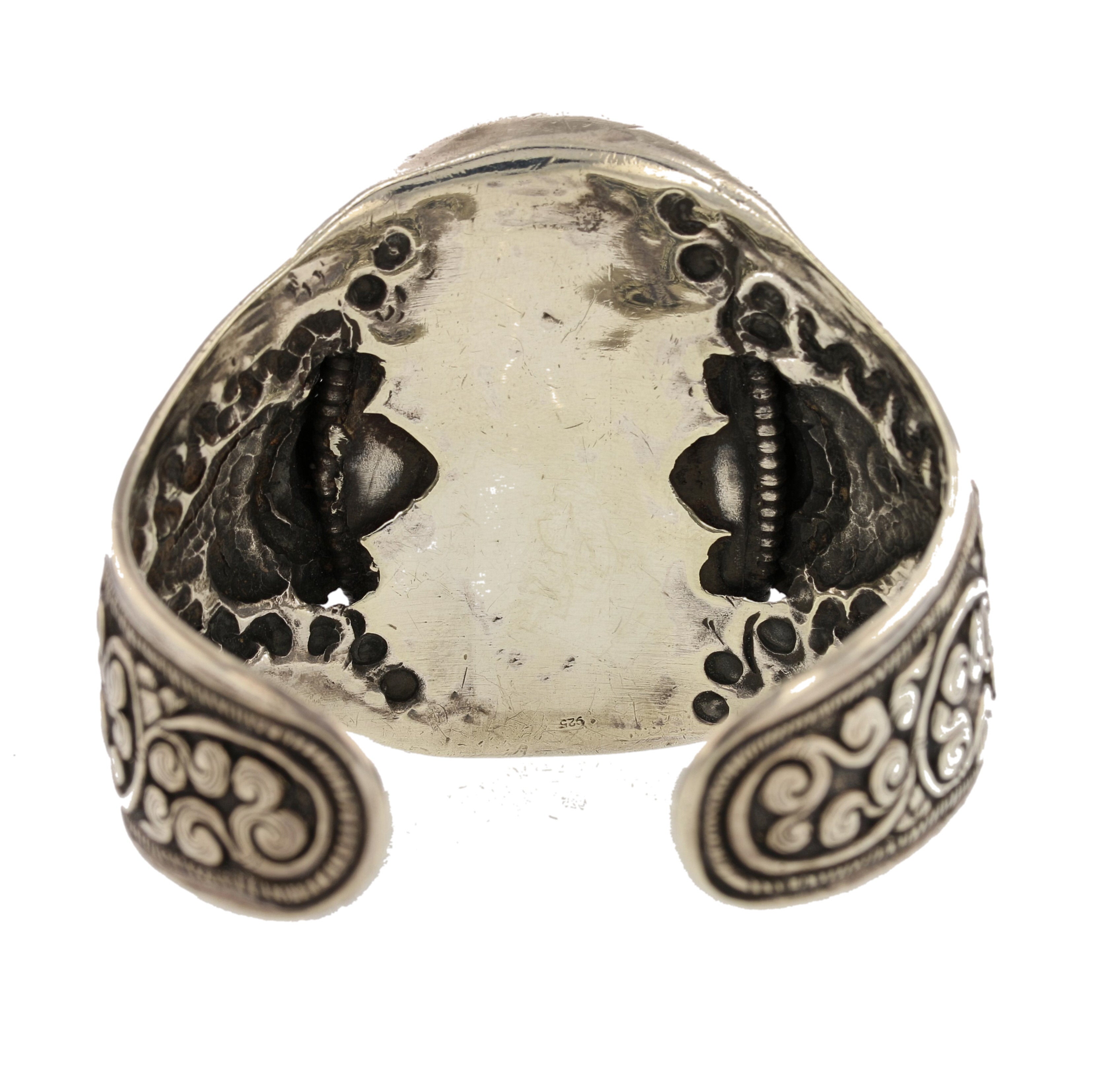 Sterling Silver Turquoise Cuff Bracelet - David's Antiques & Jewelry