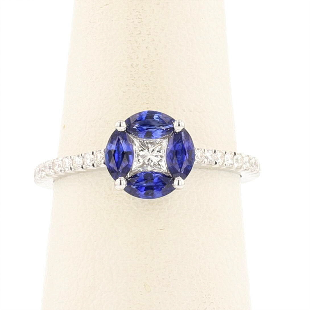 Vintage Sapphire and Diamond Ring