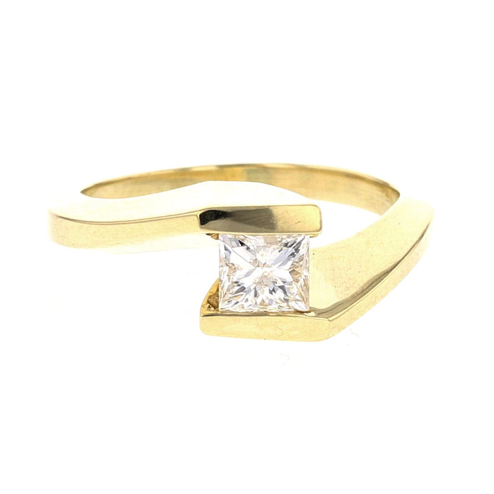 14KYG Yellow Gold Princess Cut Diamond Ring