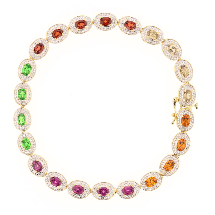 Multi Color Garnet Bracelet