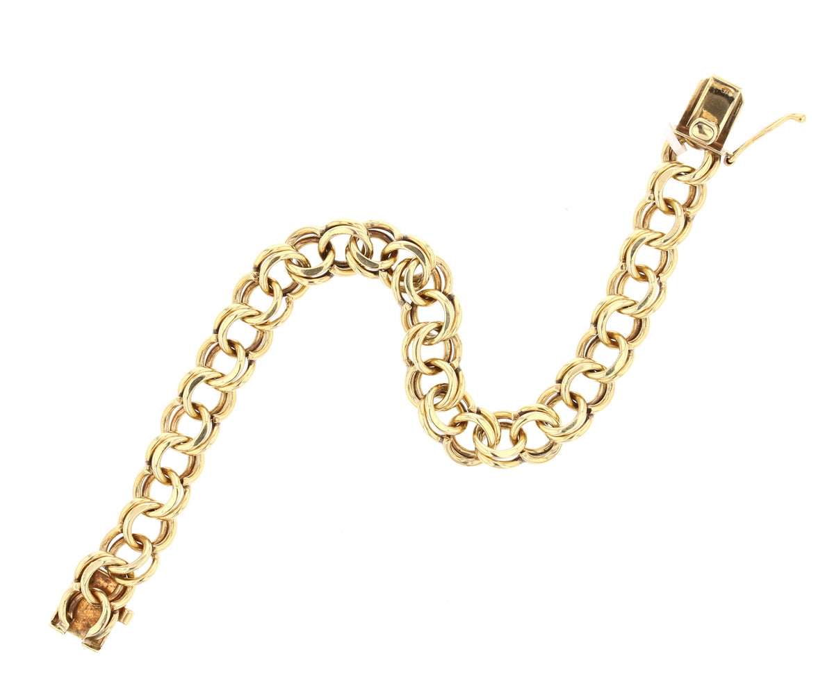 Yellow Gold Charm Bracelet 889082