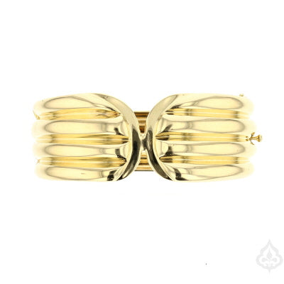 Versatile Diamond Gold Cuff Bracelet