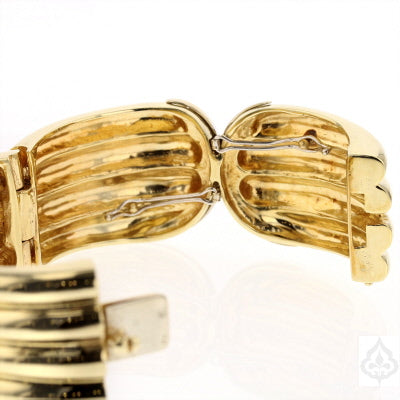 Versatile Diamond Gold Cuff Bracelet