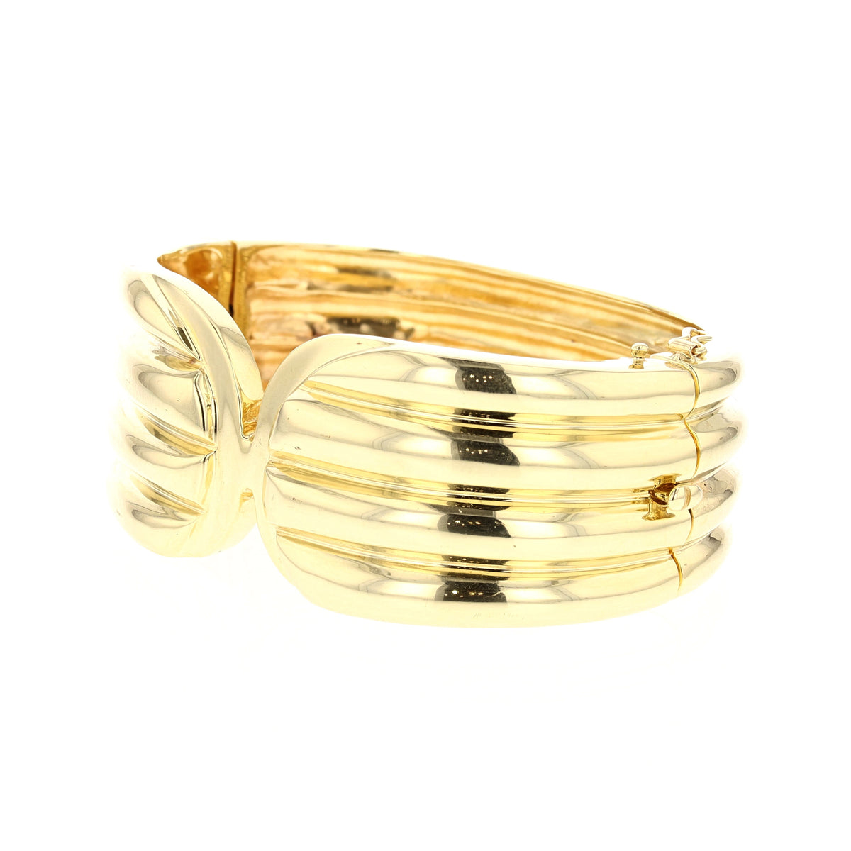 Versatile Diamond Gold Cuff Bracelet