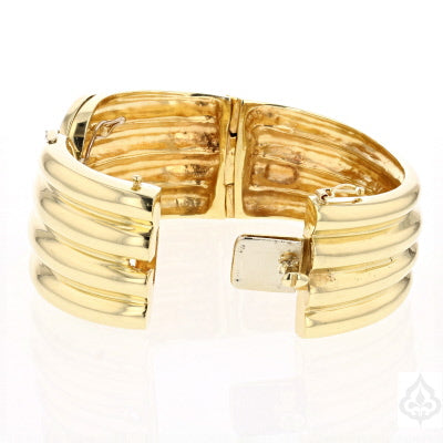 Versatile Diamond Gold Cuff Bracelet
