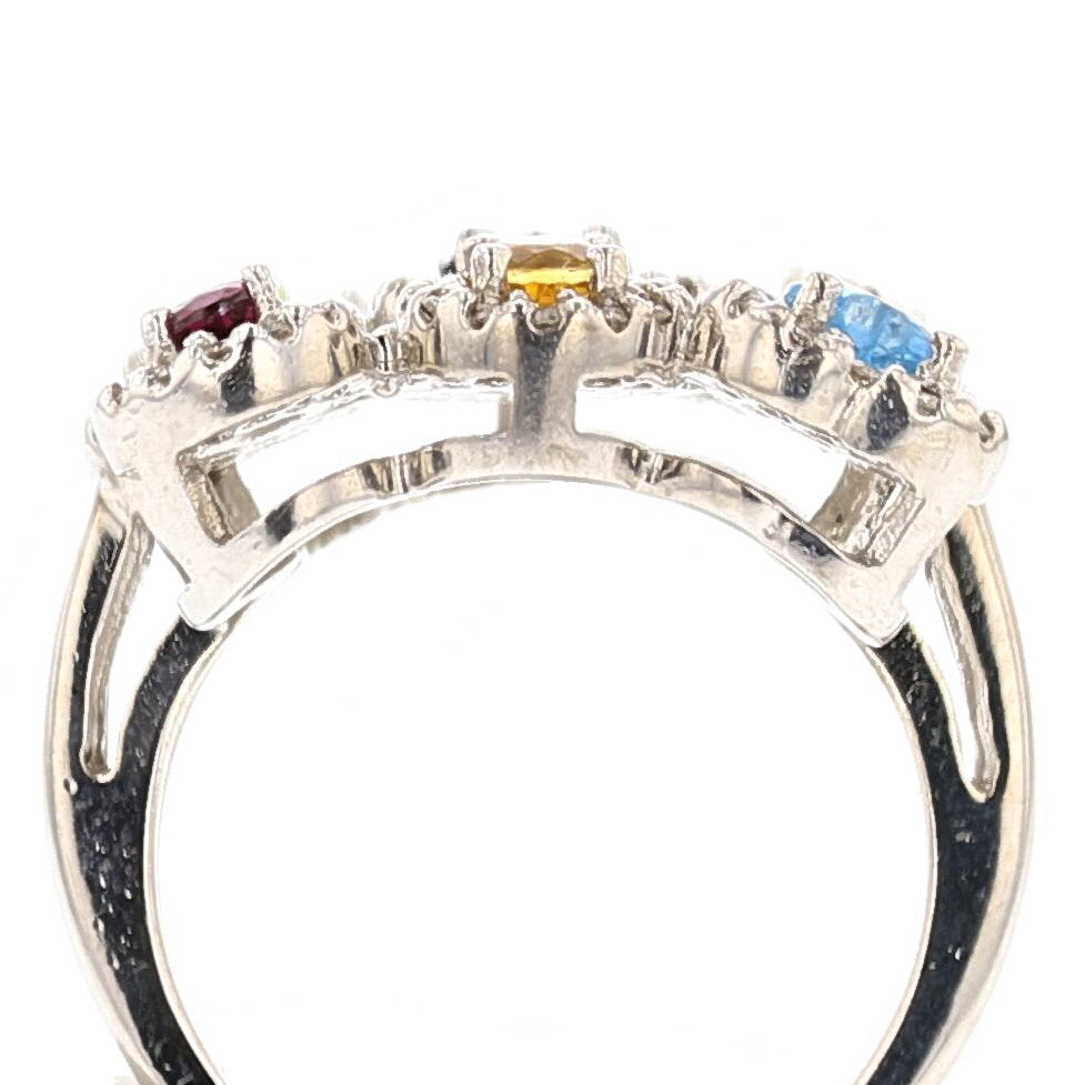 14K White Gold Multi-Stone Ring