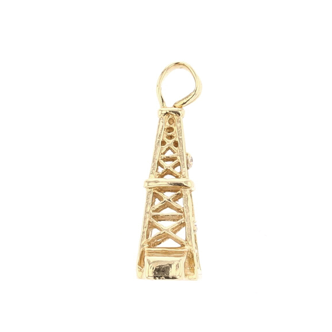 Oil Rig Gold & Diamond Pendant 889263