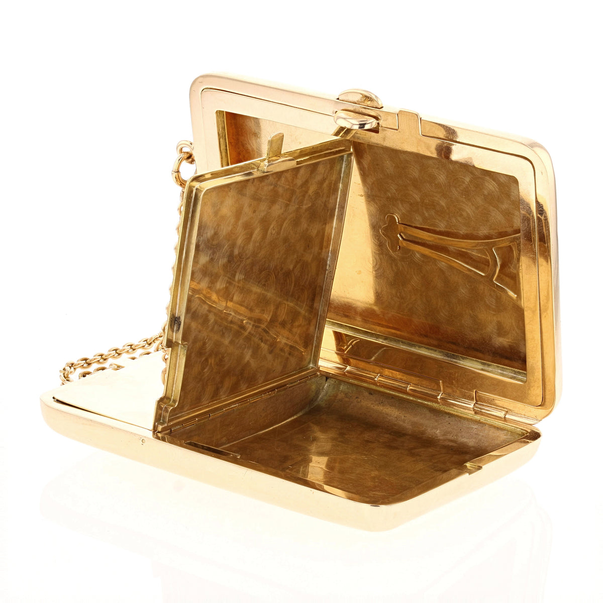 Antique Gold Compact Wallet