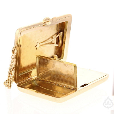 Antique Gold Compact Wallet