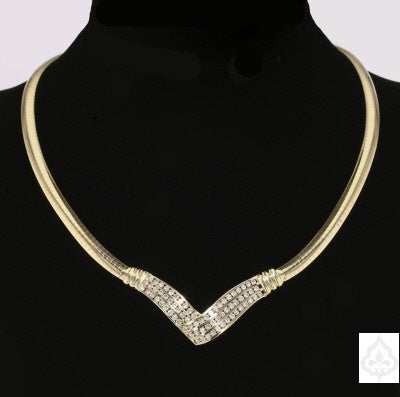 Vintage Diamond Gold Necklace
