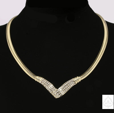 Vintage Diamond Gold Necklace