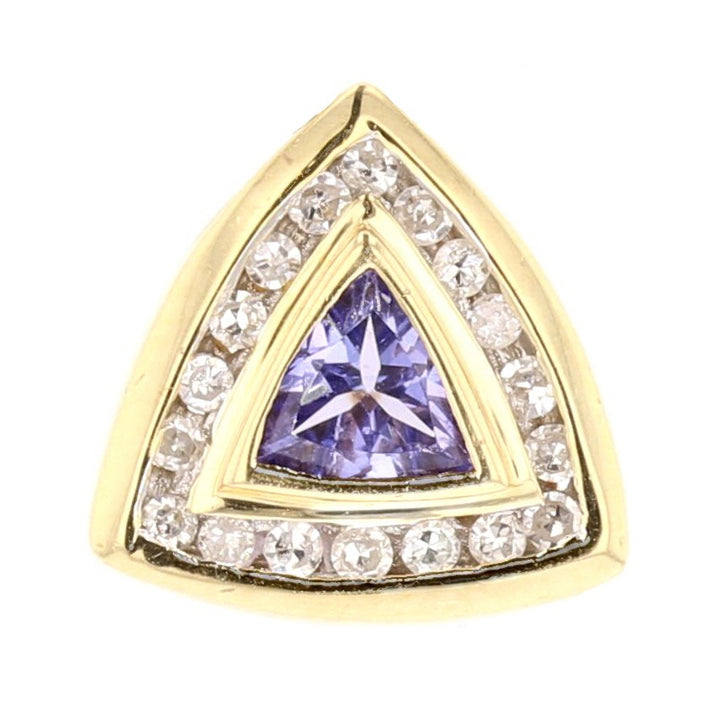 Tanzanite, Diamond Gold Pendant
