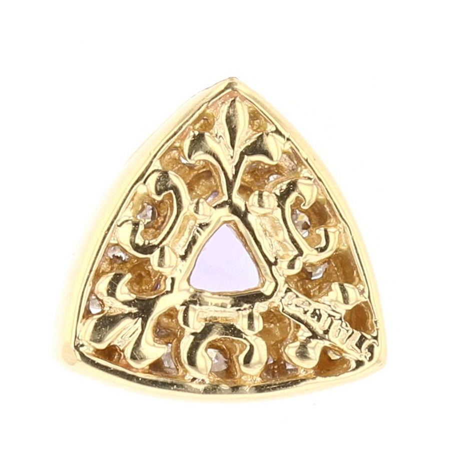 Tanzanite, Diamond Gold Pendant