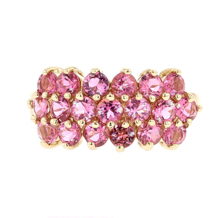 Pink Tourmaline Gold Ring