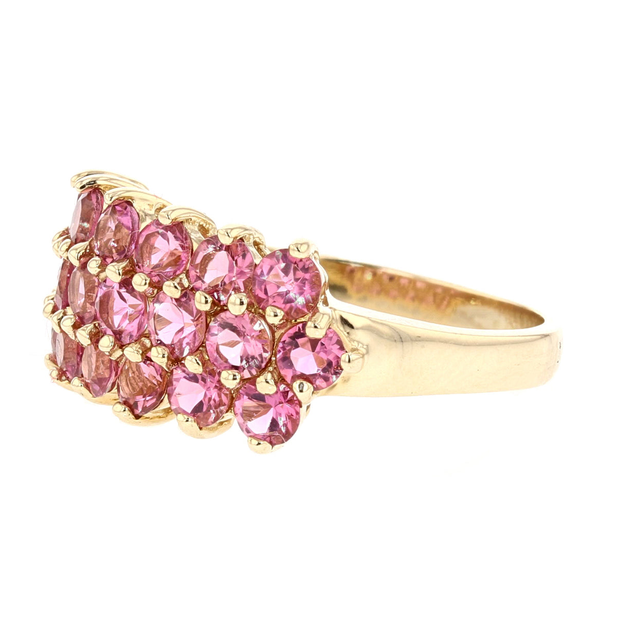 Pink Tourmaline Gold Ring
