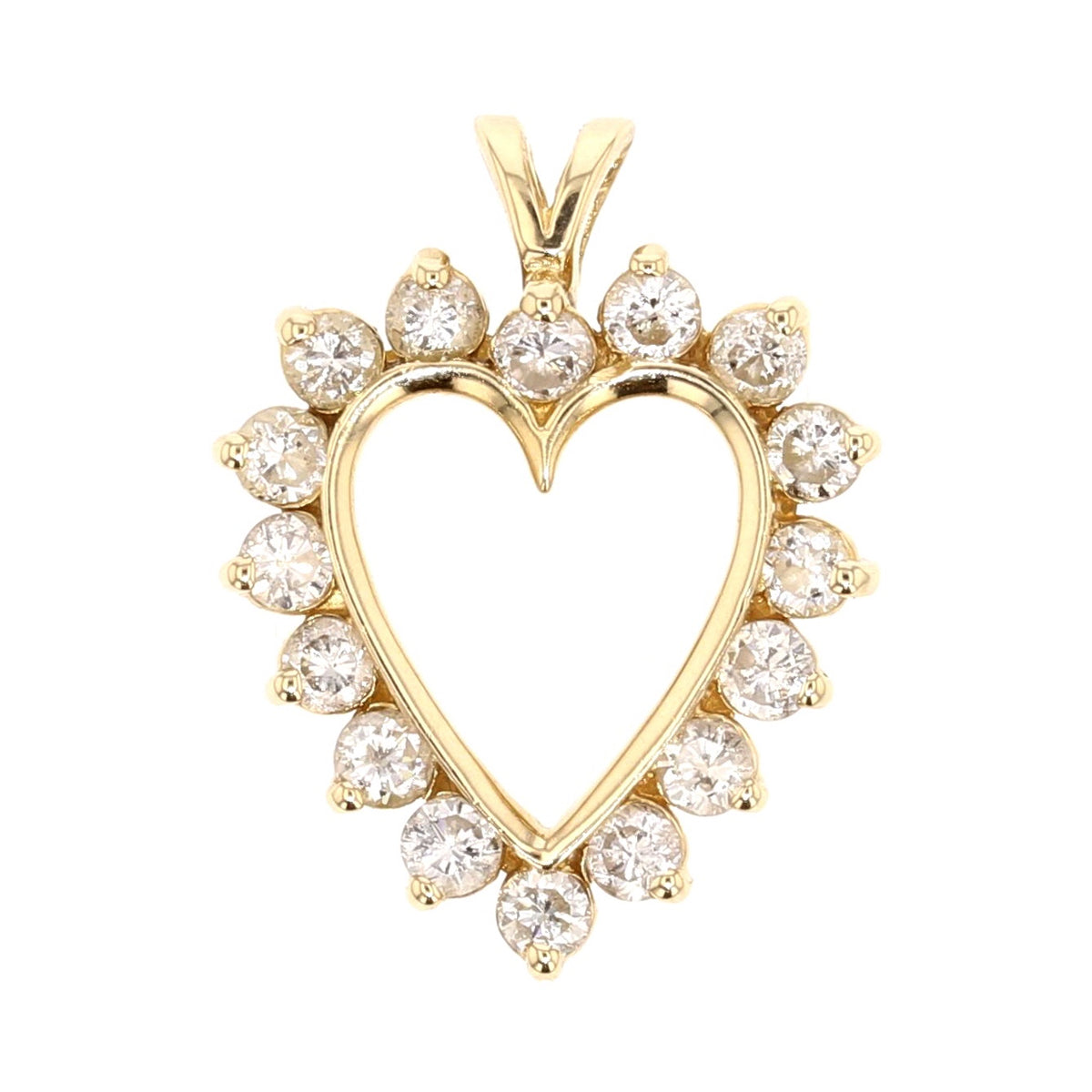 Vintage Heart Diamond Pendant