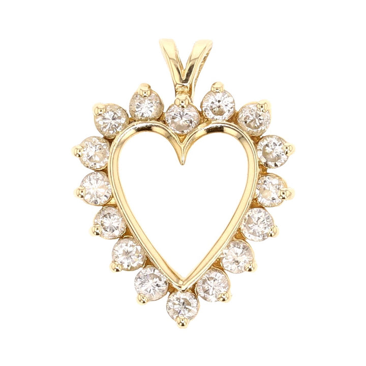 Vintage Heart Diamond Pendant