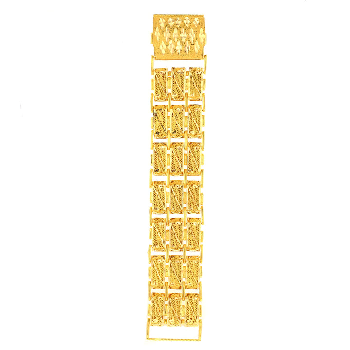 21K Thick Gold Bracelet