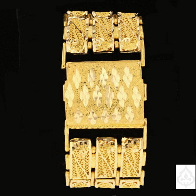 21K Thick Gold Bracelet