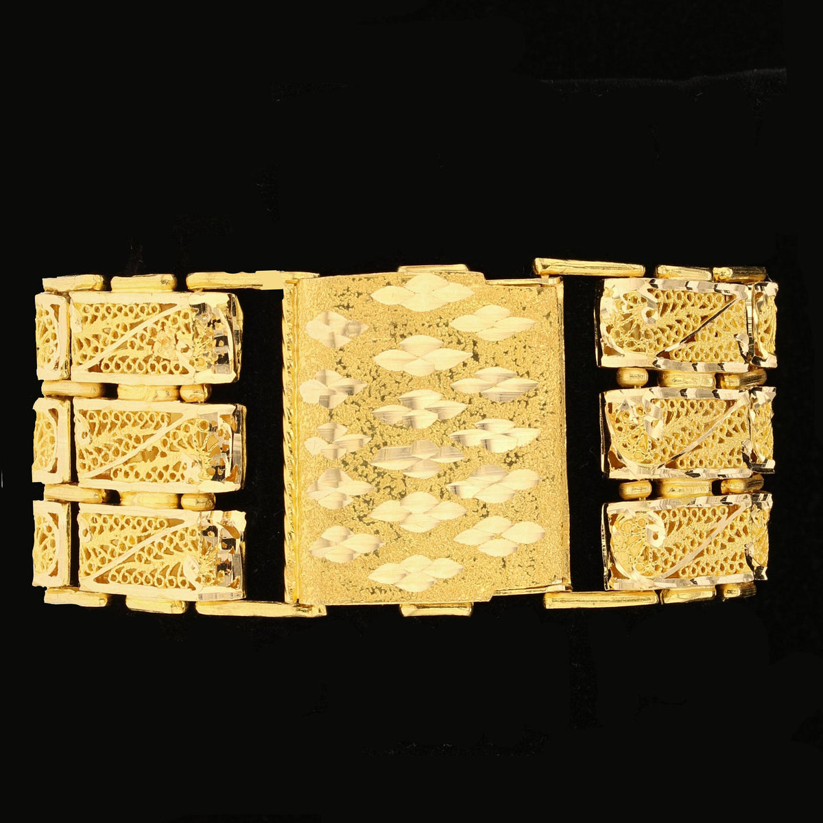 21K Thick Gold Bracelet