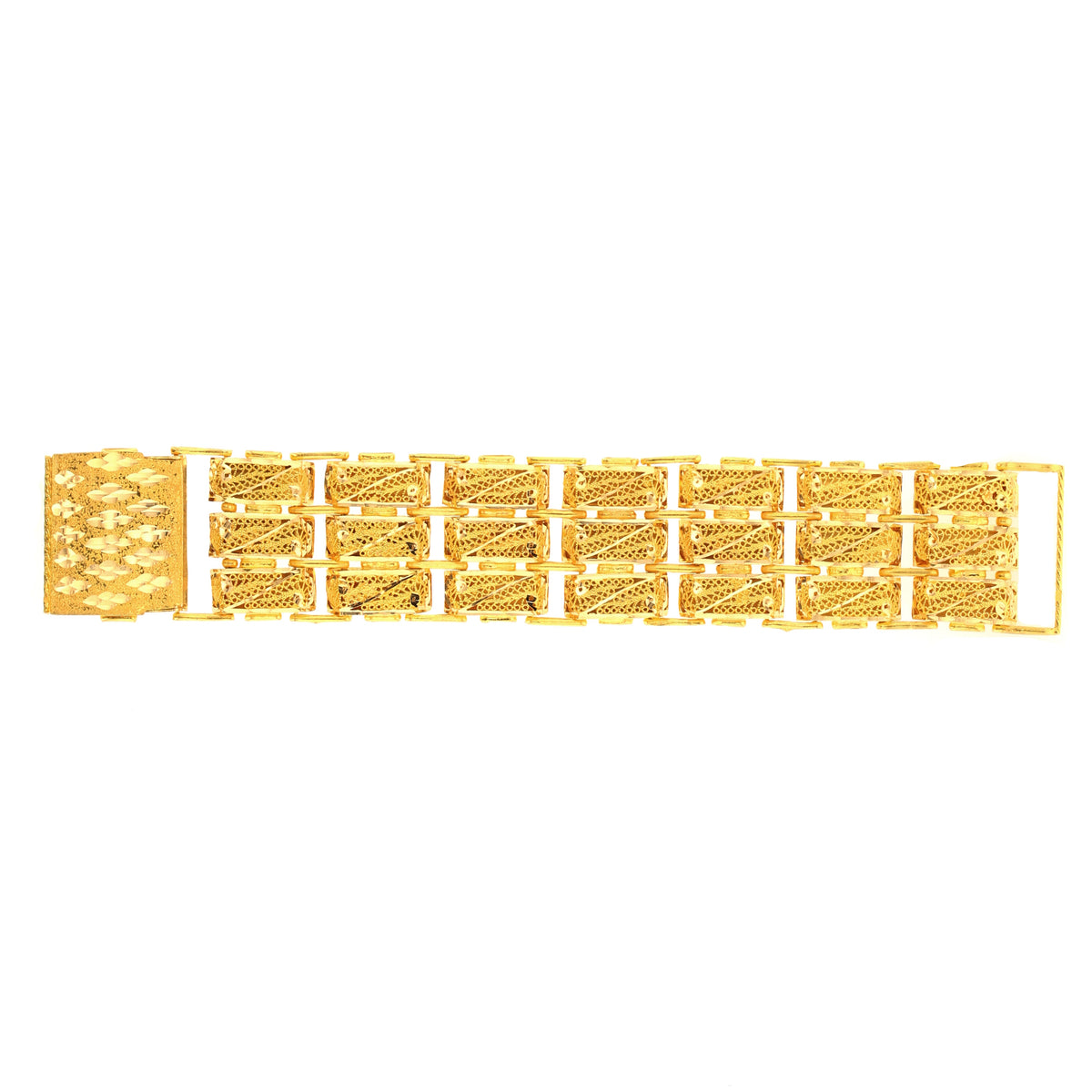 21K Thick Gold Bracelet