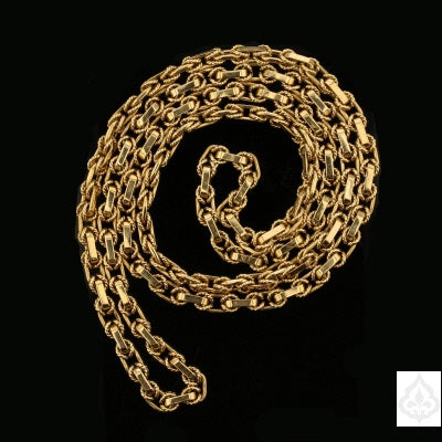 30" Textured Link Gold Chain Germany Made