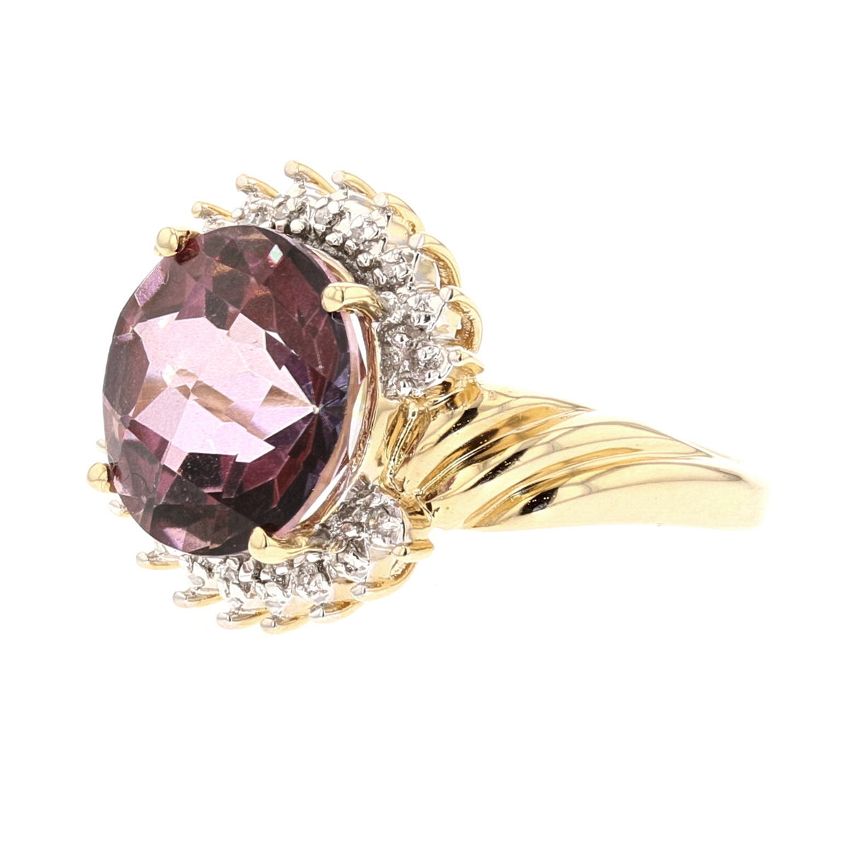 Lab-Grown Alexandrite Ring
