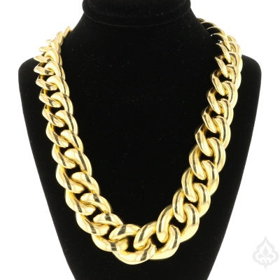 Curb Link Gold Necklace 890719