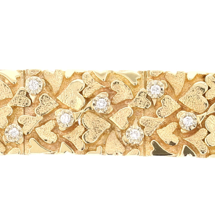Nugget heart Diamond Bracelet