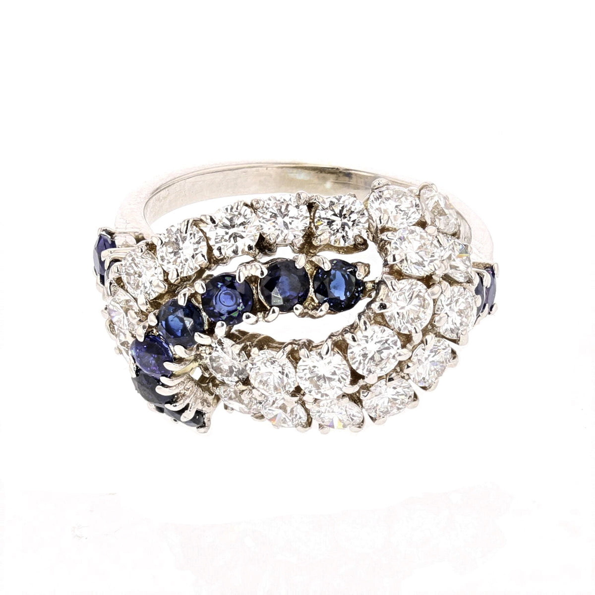 Sapphire & Lab-Grown Diamond Ring