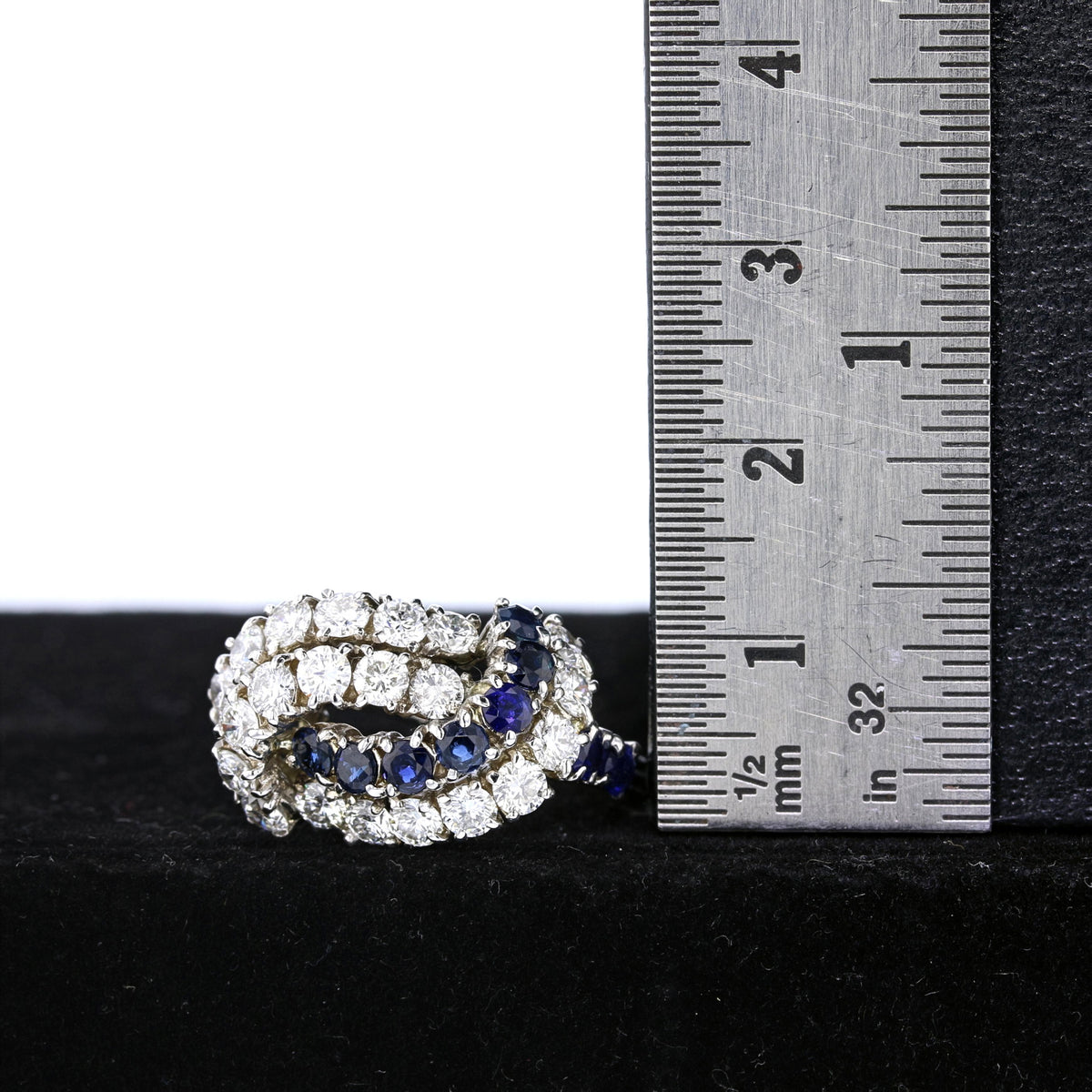 Sapphire & Lab-Grown Diamond Ring