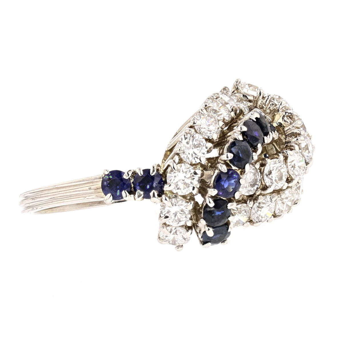 Sapphire & Lab-Grown Diamond Ring