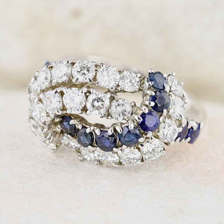 Sapphire & Lab-Grown Diamond Ring