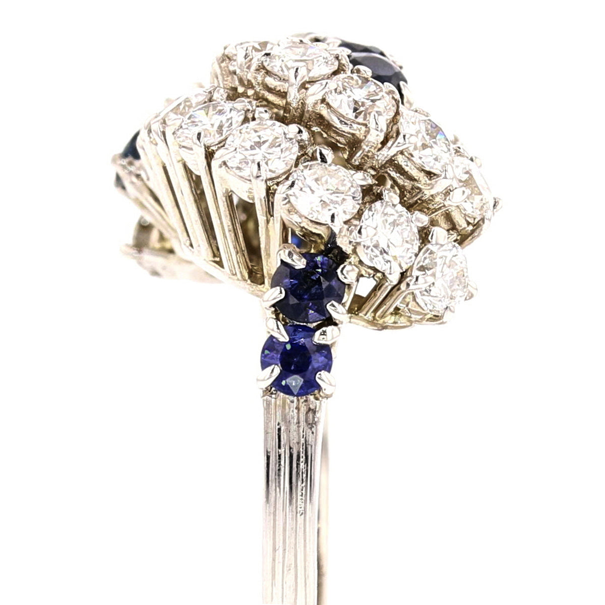 Sapphire & Lab-Grown Diamond Ring