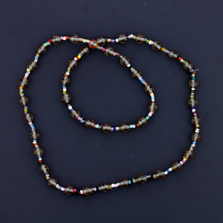 Sterling Silver VooDooStone Beads Necklace