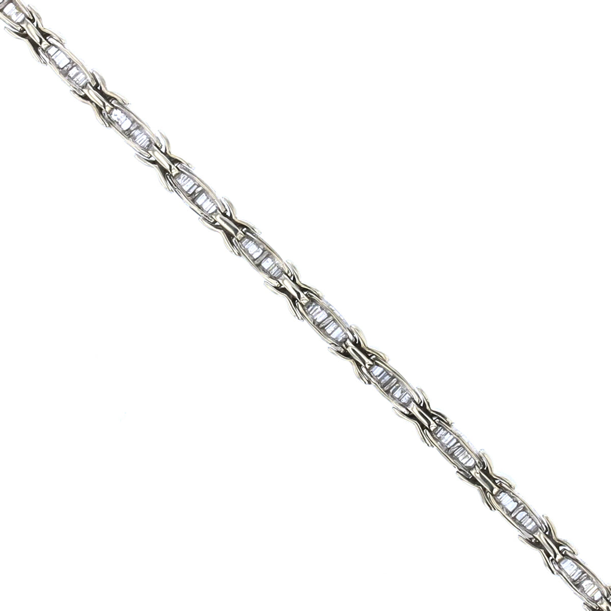 Vintage Diamond Gold Tennis Bracelet