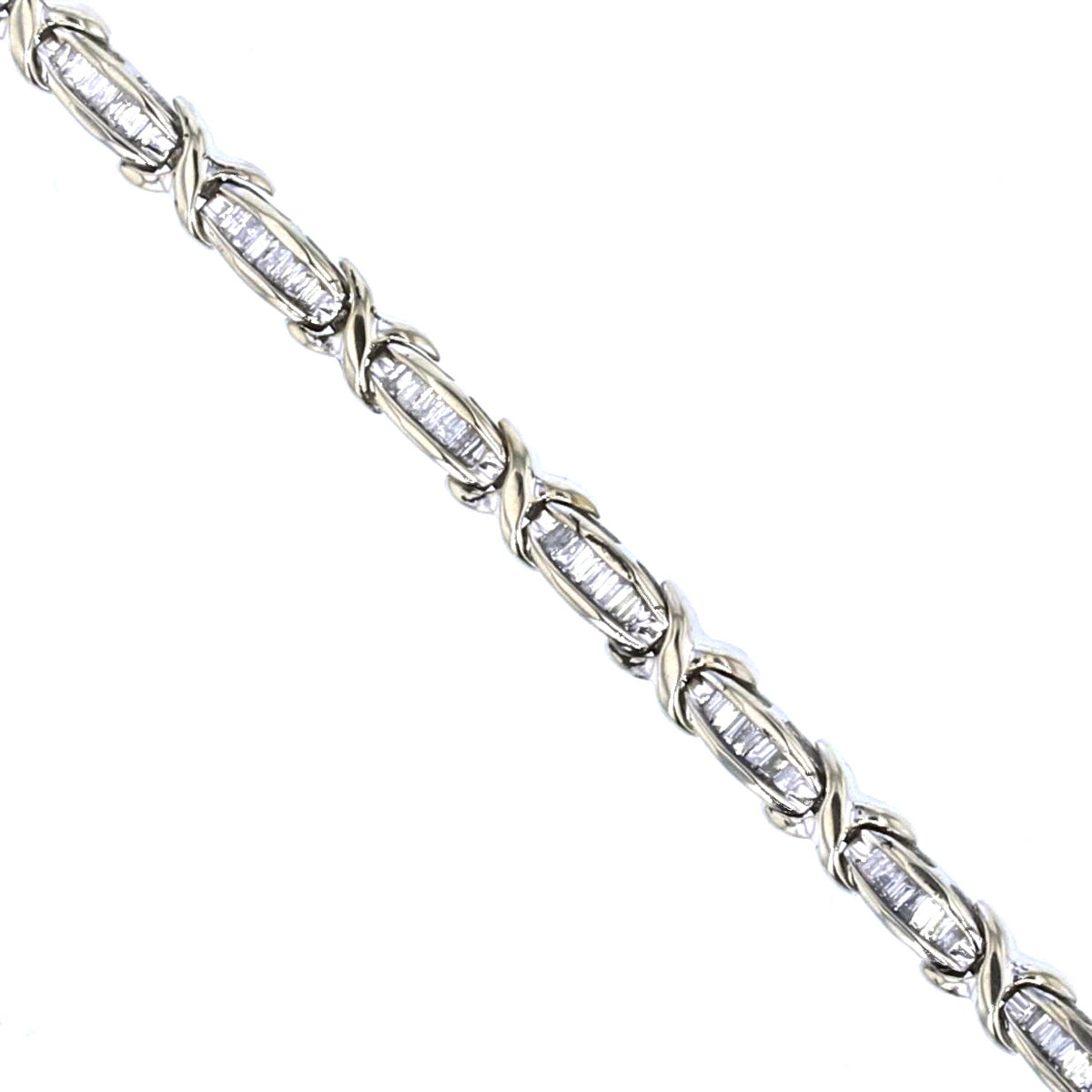 Vintage Diamond Gold Tennis Bracelet